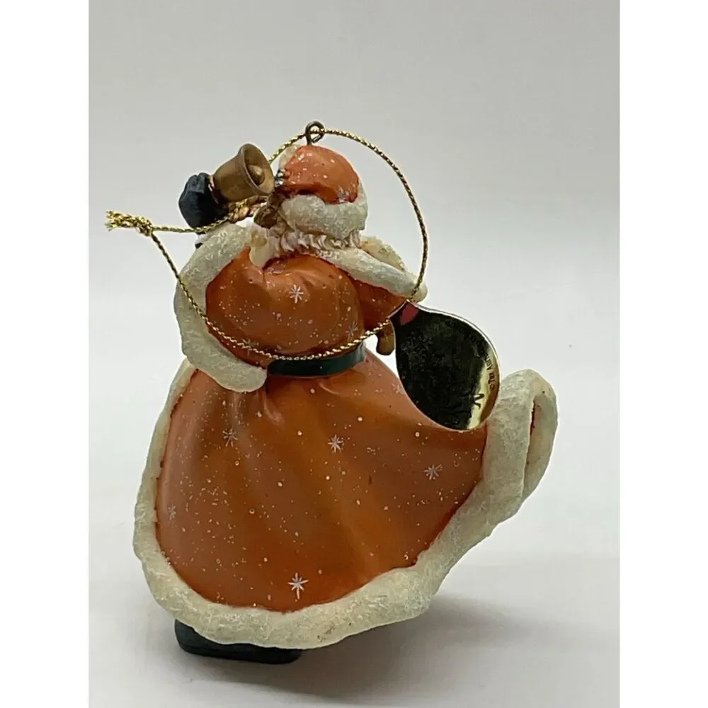Ashton-Drake Old World Santa Jingling SleighBells Thomas Kinkade Ornament